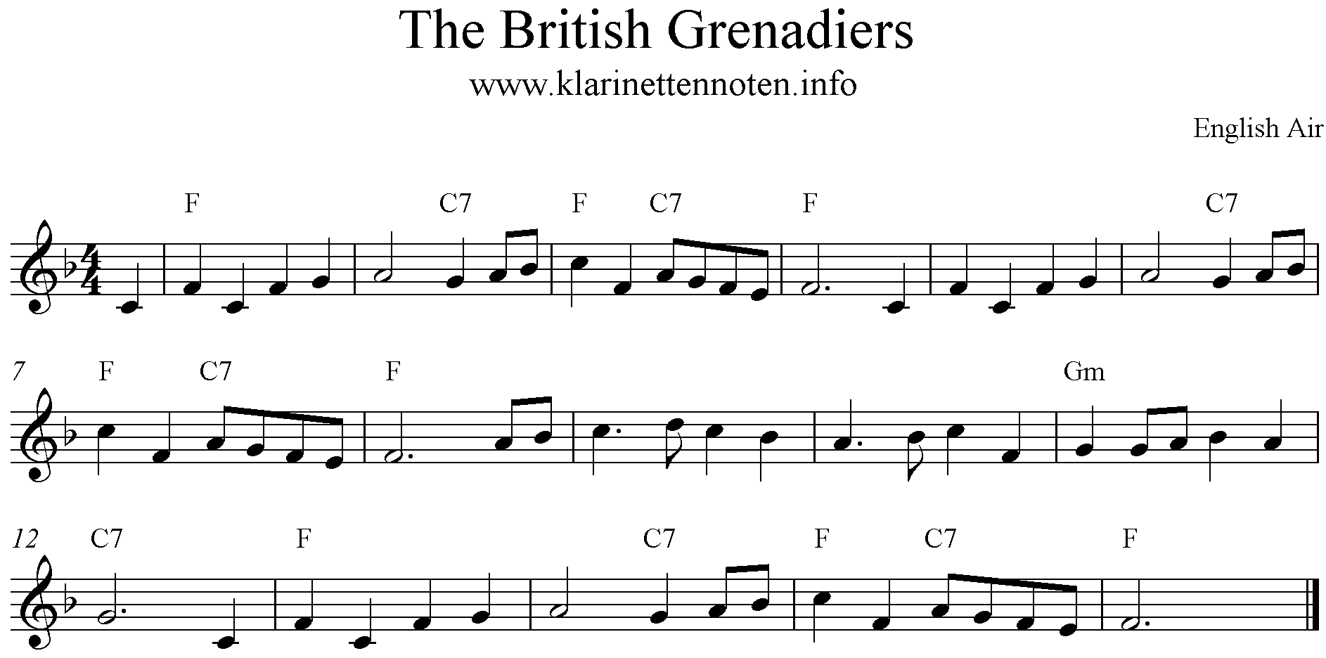 The British Grenadiers